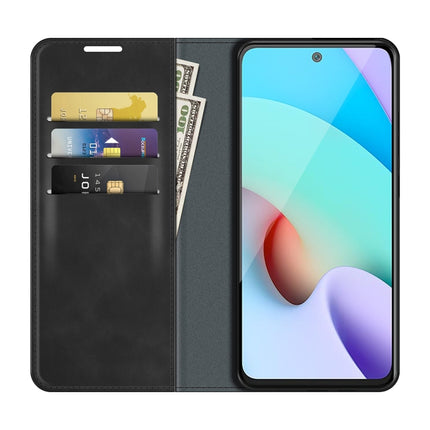 For Xiaomi Redmi 10 Retro-skin Business Magnetic Suction Leather Case with Holder & Card Slots & Wallet, For Xiaomi Redmi 10