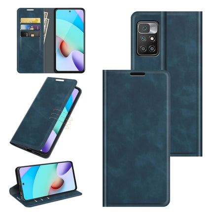 For Xiaomi Redmi 10 Retro-skin Business Magnetic Suction Leather Case with Holder & Card Slots & Wallet, For Xiaomi Redmi 10