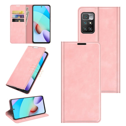 For Xiaomi Redmi 10 Retro-skin Business Magnetic Suction Leather Case with Holder & Card Slots & Wallet, For Xiaomi Redmi 10