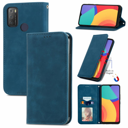 Retro Skin Feel Business Magnetic Horizontal Flip Leather Case with Holder & Card Slots & Wallet & Photo Frame, For Alcatel 1S 2021, For ZTE Nubia Z30 Pro, For ZTE Axon 30 5G, For Wiko Y61