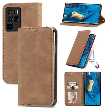 Retro Skin Feel Business Magnetic Horizontal Flip Leather Case with Holder & Card Slots & Wallet & Photo Frame, For Alcatel 1S 2021, For ZTE Nubia Z30 Pro, For ZTE Axon 30 5G, For Wiko Y61