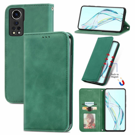 Retro Skin Feel Business Magnetic Horizontal Flip Leather Case with Holder & Card Slots & Wallet & Photo Frame, For Alcatel 1S 2021, For ZTE Nubia Z30 Pro, For ZTE Axon 30 5G, For Wiko Y61