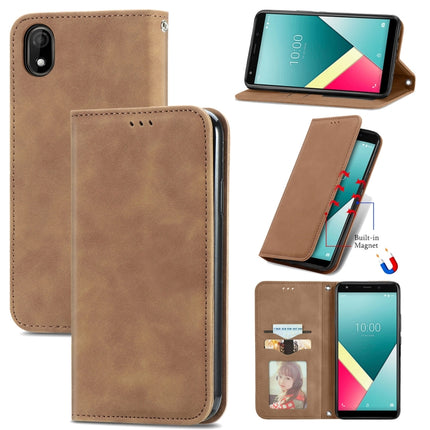 Retro Skin Feel Business Magnetic Horizontal Flip Leather Case with Holder & Card Slots & Wallet & Photo Frame, For Alcatel 1S 2021, For ZTE Nubia Z30 Pro, For ZTE Axon 30 5G, For Wiko Y61