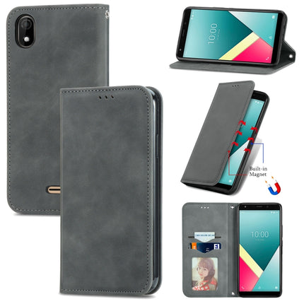 Retro Skin Feel Business Magnetic Horizontal Flip Leather Case with Holder & Card Slots & Wallet & Photo Frame, For Alcatel 1S 2021, For ZTE Nubia Z30 Pro, For ZTE Axon 30 5G, For Wiko Y61