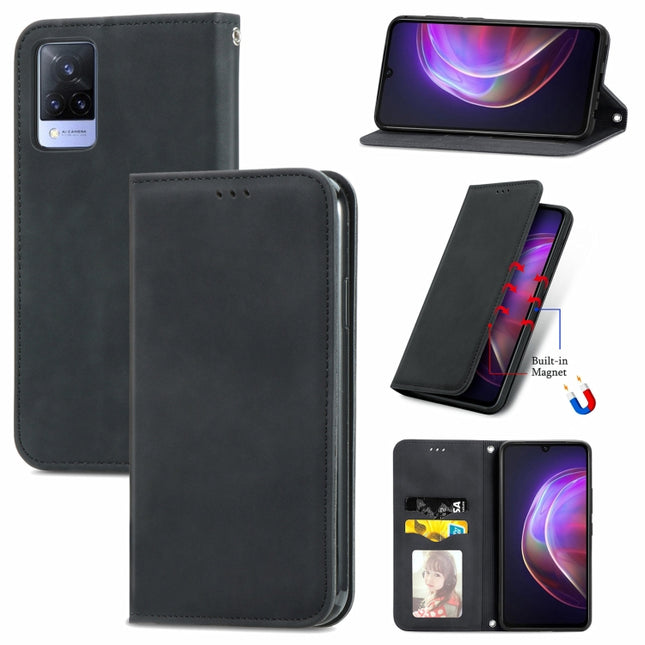 Retro Skin Feel Business Magnetic Horizontal Flip Leather Case with Holder & Card Slots & Wallet & Photo Frame, For vivo V21, For vivo V20 2021, For vivo S10/ S10 Pro, For vivo S7