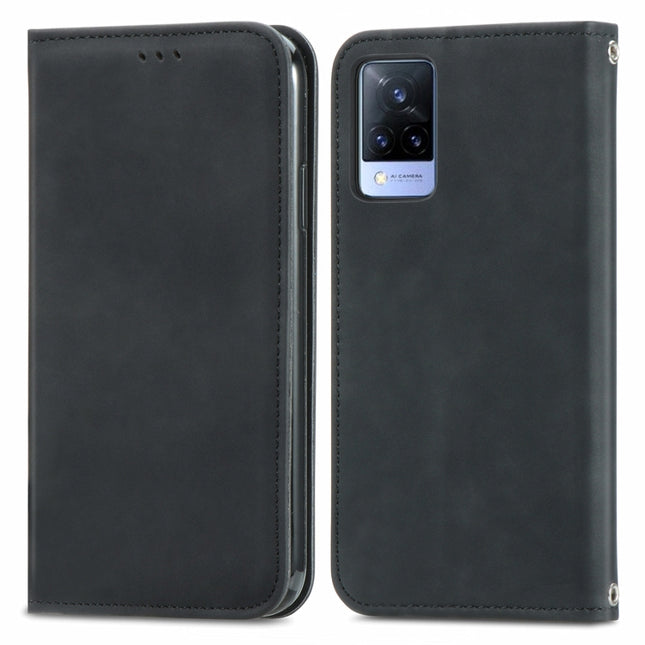 Retro Skin Feel Business Magnetic Horizontal Flip Leather Case with Holder & Card Slots & Wallet & Photo Frame, For vivo V21, For vivo V20 2021, For vivo S10/ S10 Pro, For vivo S7
