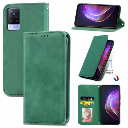 Retro Skin Feel Business Magnetic Horizontal Flip Leather Case with Holder & Card Slots & Wallet & Photo Frame, For vivo V21, For vivo V20 2021, For vivo S10/ S10 Pro, For vivo S7