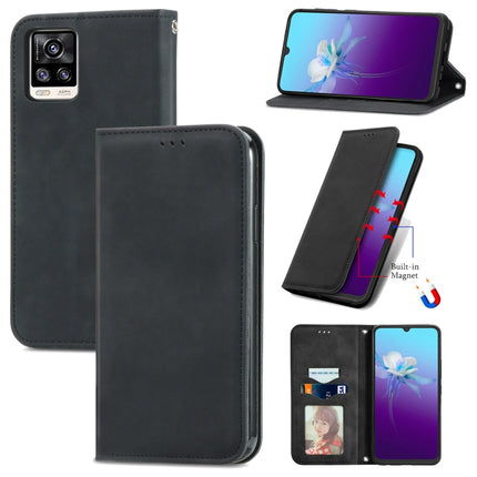 Retro Skin Feel Business Magnetic Horizontal Flip Leather Case with Holder & Card Slots & Wallet & Photo Frame, For vivo V21, For vivo V20 2021, For vivo S10/ S10 Pro, For vivo S7