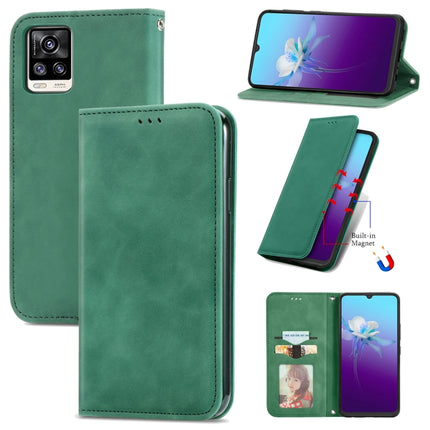 Retro Skin Feel Business Magnetic Horizontal Flip Leather Case with Holder & Card Slots & Wallet & Photo Frame, For vivo V21, For vivo V20 2021, For vivo S10/ S10 Pro, For vivo S7