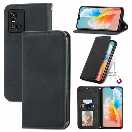 Retro Skin Feel Business Magnetic Horizontal Flip Leather Case with Holder & Card Slots & Wallet & Photo Frame, For vivo V21, For vivo V20 2021, For vivo S10/ S10 Pro, For vivo S7