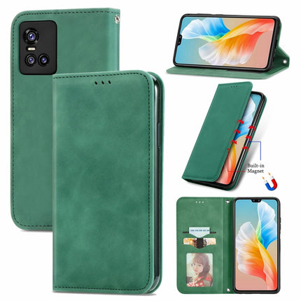 Retro Skin Feel Business Magnetic Horizontal Flip Leather Case with Holder & Card Slots & Wallet & Photo Frame, For vivo V21, For vivo V20 2021, For vivo S10/ S10 Pro, For vivo S7