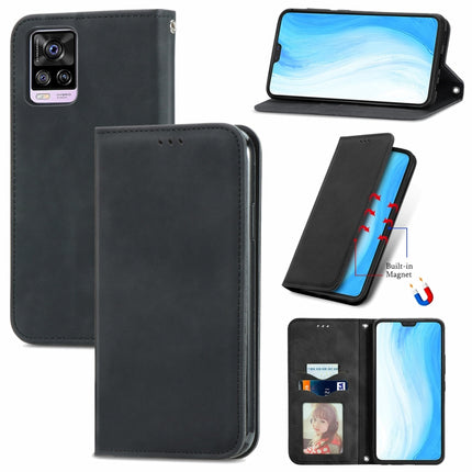 Retro Skin Feel Business Magnetic Horizontal Flip Leather Case with Holder & Card Slots & Wallet & Photo Frame, For vivo V21, For vivo V20 2021, For vivo S10/ S10 Pro, For vivo S7