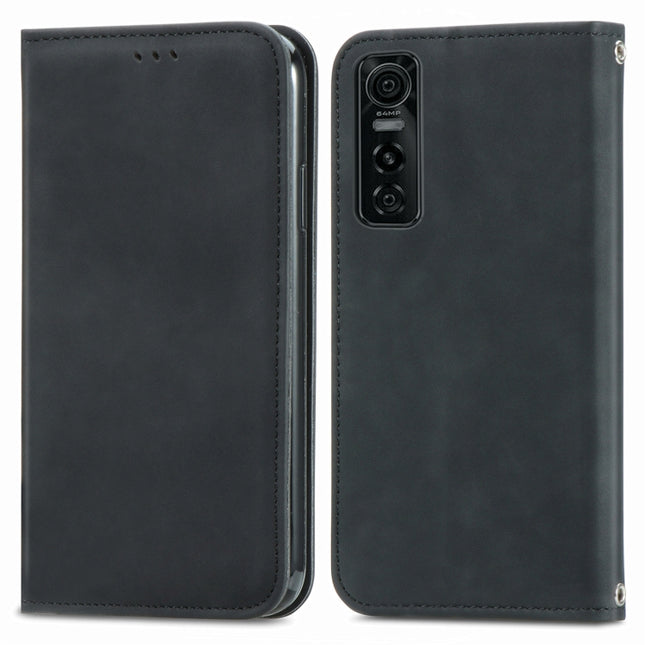 Retro Skin Feel Business Magnetic Horizontal Flip Leather Case with Holder & Card Slots & Wallet & Photo Frame, For vivo S7 E, For LG Velvet 2 Pro, For Huawei Bova 8 SE Youth, For Huawei Nova 8 SE Youth, For Blackview A100