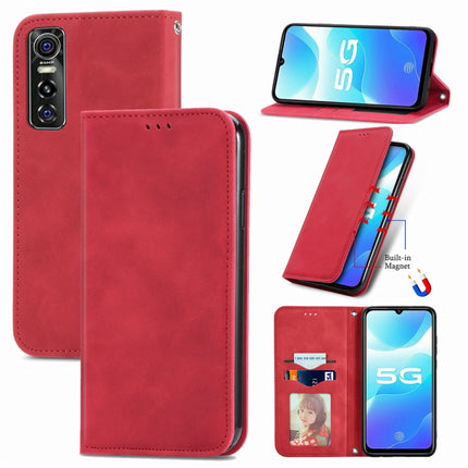 Retro Skin Feel Business Magnetic Horizontal Flip Leather Case with Holder & Card Slots & Wallet & Photo Frame, For vivo S7 E, For LG Velvet 2 Pro, For Huawei Bova 8 SE Youth, For Huawei Nova 8 SE Youth, For Blackview A100