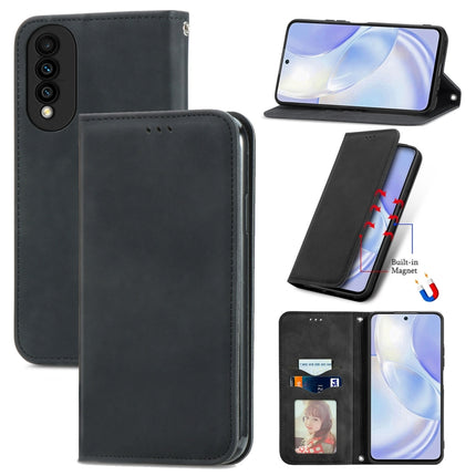 Retro Skin Feel Business Magnetic Horizontal Flip Leather Case with Holder & Card Slots & Wallet & Photo Frame, For vivo S7 E, For LG Velvet 2 Pro, For Huawei Bova 8 SE Youth, For Huawei Nova 8 SE Youth, For Blackview A100