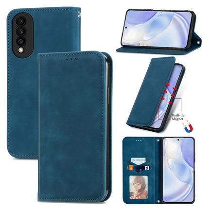 Retro Skin Feel Business Magnetic Horizontal Flip Leather Case with Holder & Card Slots & Wallet & Photo Frame, For vivo S7 E, For LG Velvet 2 Pro, For Huawei Bova 8 SE Youth, For Huawei Nova 8 SE Youth, For Blackview A100