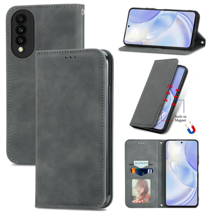 Retro Skin Feel Business Magnetic Horizontal Flip Leather Case with Holder & Card Slots & Wallet & Photo Frame, For vivo S7 E, For LG Velvet 2 Pro, For Huawei Bova 8 SE Youth, For Huawei Nova 8 SE Youth, For Blackview A100