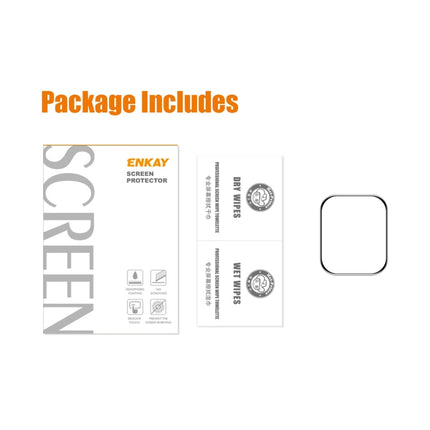 For Apple Watch Series 9 / 8 / 7 41mm ENKAY Hat-Prince 3D Full Coverage Soft PC Edge + PMMA HD Screen Protector Film