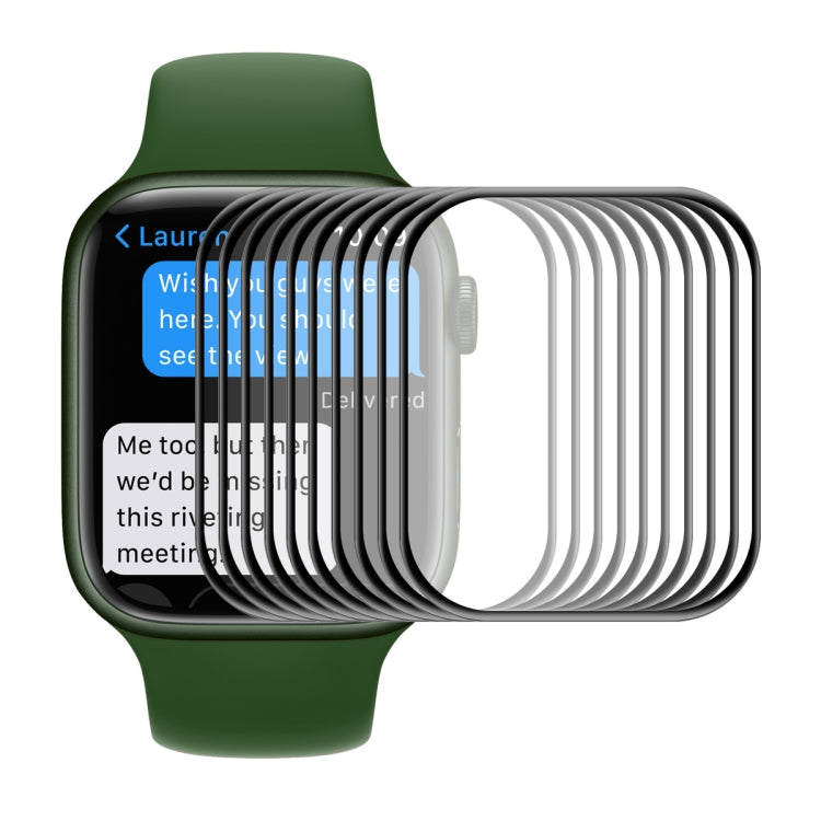 ENKAY Hat-Prince Case Friendly 3D Full Screen PET Curved Hot Bending HD Screen Protector Film For Apple Watch Series 7 41mm, 1 PC For Apple Watch Series 7 41mm, 2 PCS For Apple Watch Series 7 41mm, 5 PCS For Apple Watch Series 7 41mm�������������������...