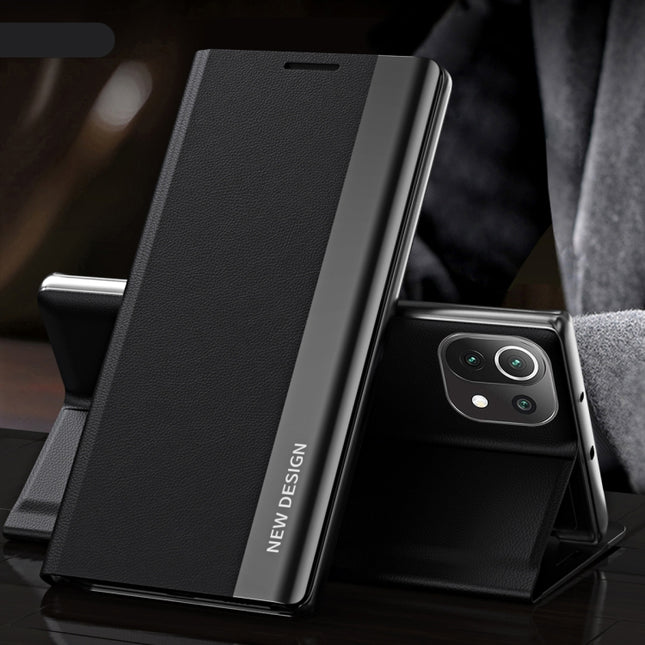 Side Electroplated Magnetic Ultra-Thin Horizontal Flip Leather Case with Holder, For Xiaomi Mi 11 Lite, For Xiaomi Mi 10T Lite, For Xiaomi Mi 11