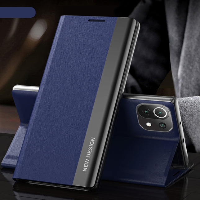 Side Electroplated Magnetic Ultra-Thin Horizontal Flip Leather Case with Holder, For Xiaomi Mi 11 Pro, For Xiaomi Mi 10T / Mi 10T Pro, For Xiaomi Redmi Note 10 Pro
