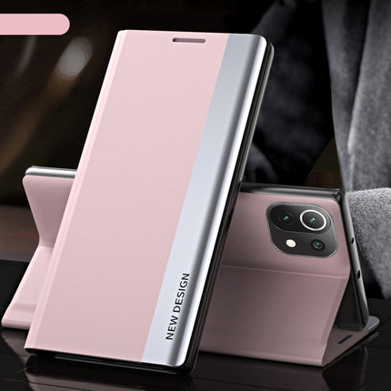 Side Electroplated Magnetic Ultra-Thin Horizontal Flip Leather Case with Holder, For Xiaomi Mi 11 Pro, For Xiaomi Mi 10T / Mi 10T Pro, For Xiaomi Redmi Note 10 Pro