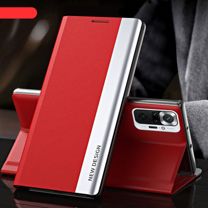 Side Electroplated Magnetic Ultra-Thin Horizontal Flip Leather Case with Holder, For Xiaomi Redmi 10, For Xiaomi Redmi Note 10 5G, For Xiaomi Redmi Note10 4G