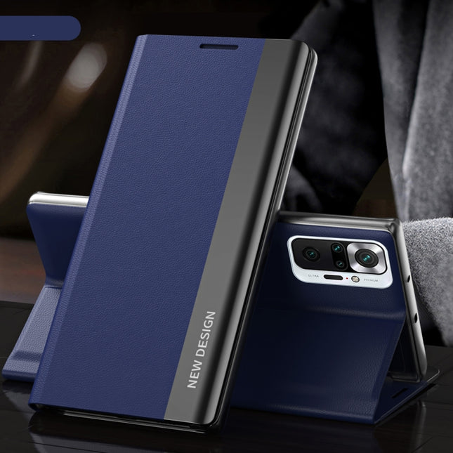 Side Electroplated Magnetic Ultra-Thin Horizontal Flip Leather Case with Holder, For Xiaomi Redmi 10, For Xiaomi Redmi Note 10 5G, For Xiaomi Redmi Note10 4G