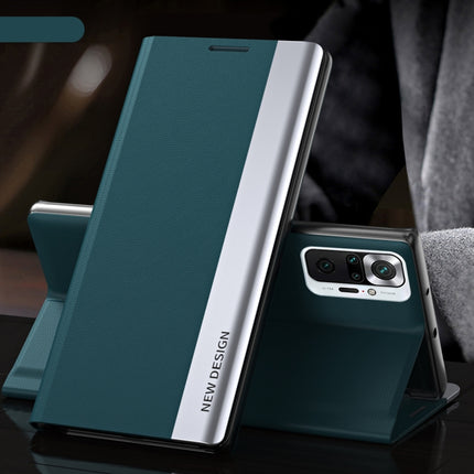 Side Electroplated Magnetic Ultra-Thin Horizontal Flip Leather Case with Holder, For Xiaomi Redmi 10, For Xiaomi Redmi Note 10 5G, For Xiaomi Redmi Note10 4G