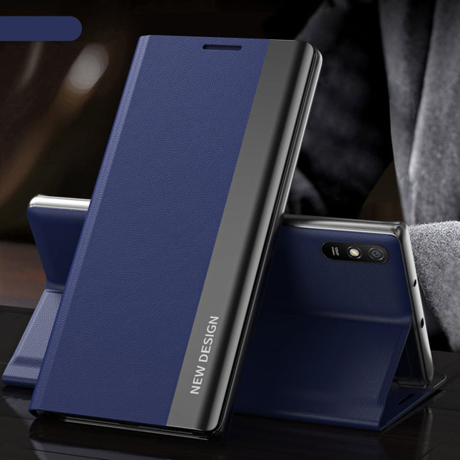 Side Electroplated Magnetic Ultra-Thin Horizontal Flip Leather Case with Holder, For Xiaomi Redmi 9A, For Xiaomi Redmi 9C, For Xiaomi Redmi Note 9 Pro Max