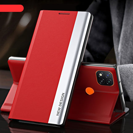 Side Electroplated Magnetic Ultra-Thin Horizontal Flip Leather Case with Holder, For Xiaomi Redmi 9A, For Xiaomi Redmi 9C, For Xiaomi Redmi Note 9 Pro Max