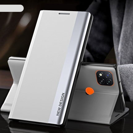 Side Electroplated Magnetic Ultra-Thin Horizontal Flip Leather Case with Holder, For Xiaomi Redmi 9A, For Xiaomi Redmi 9C, For Xiaomi Redmi Note 9 Pro Max