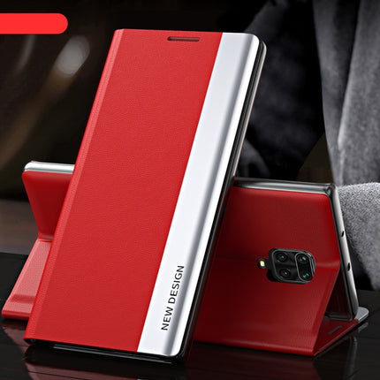 Side Electroplated Magnetic Ultra-Thin Horizontal Flip Leather Case with Holder, For Xiaomi Redmi 9A, For Xiaomi Redmi 9C, For Xiaomi Redmi Note 9 Pro Max