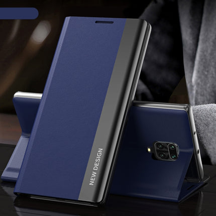 Side Electroplated Magnetic Ultra-Thin Horizontal Flip Leather Case with Holder, For Xiaomi Redmi 9A, For Xiaomi Redmi 9C, For Xiaomi Redmi Note 9 Pro Max