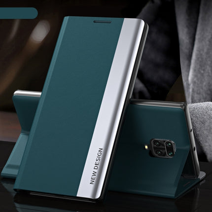 Side Electroplated Magnetic Ultra-Thin Horizontal Flip Leather Case with Holder, For Xiaomi Redmi 9A, For Xiaomi Redmi 9C, For Xiaomi Redmi Note 9 Pro Max