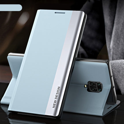 Side Electroplated Magnetic Ultra-Thin Horizontal Flip Leather Case with Holder, For Xiaomi Redmi 9A, For Xiaomi Redmi 9C, For Xiaomi Redmi Note 9 Pro Max