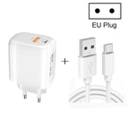 Charger + USB to Type-C Cable / EU Plug