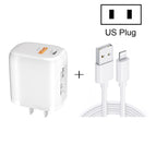 Charger + USB to 8 Pin Cable / US Plug