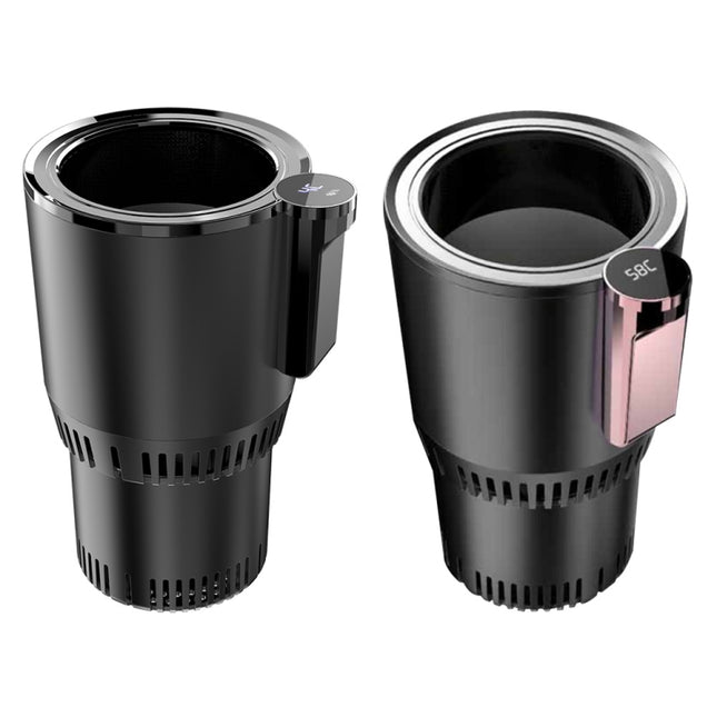 2-in-1 Smart Car Cup Cooler Outdoor Travel Heater Portable Auto Mini Refrigerator 12V Cooling Heating Cup and Drink Holder