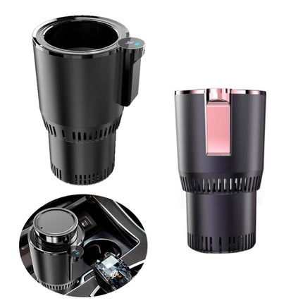 2-in-1 Smart Car Cup Cooler Outdoor Travel Heater Portable Auto Mini Refrigerator 12V Cooling Heating Cup and Drink Holder