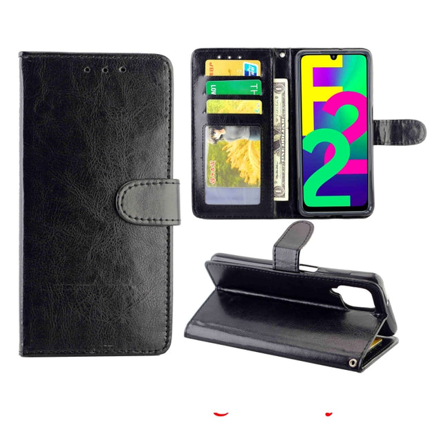 Crazy Horse Texture Leather Horizontal Flip Protective Case with Holder & Card Slots & Wallet & Photo Frame, For Samsung Galaxy F22, For iPhone 13 mini, For iPhone 13, For iPhone 13 Pro, For iPhone 13 Pro Max