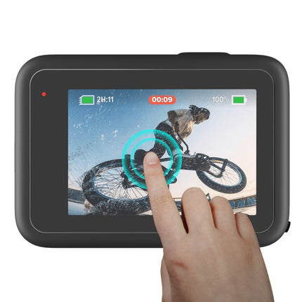 ENKAY Hat-Prince 3 en 1 Protector de pantalla de vidrio templado frontal y posterior de 0,2 mm para cámara GoPro HERO 10 Black, 1 pieza, 2 piezas