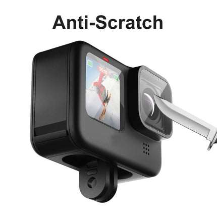 ENKAY Hat-Prince 3 en 1 Protector de pantalla de vidrio templado frontal y posterior de 0,2 mm para cámara GoPro HERO 10 Black, 1 pieza, 2 piezas