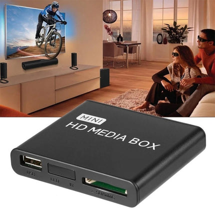 X9 Mini HD HDD Multimedia Player 4K Video Loop USB External Media Player AD Player, US Plug, EU Plug