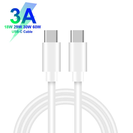 002 40W PD3.0 Dual Port USB-C / Type-C Charger with Type-C to Type-C Data Cable, EU Plug, EU Plug + Type-C to Type-C Cable
