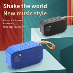 T&G TG296 Portable Wireless Bluetooth 5.0 Speaker Support TF Card / FM / 3.5mm AUX / U-Disk / Hands-free