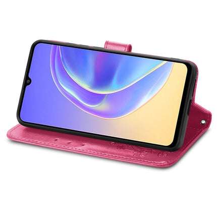 Four-leaf Clasp Embossed Leather Case with Lanyard & Card Slot & Wallet & Holder, For vivo V21e 5G, For vivo Y72 5G, For OPPO Realme C21Y, For vivo IQOO 8 Pro