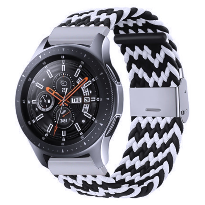Nylon Braided Metal Buckle Strap for Galaxy Watch 4 20mm, 20mm