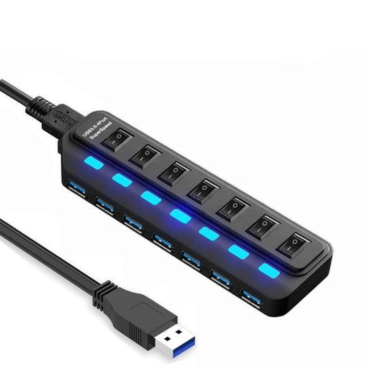 7 Ports USB 3.0 HUB Independent Switching Splitter, Splitter