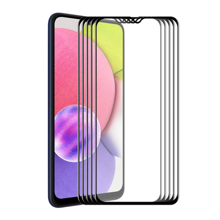 5 PCS ENKAY Hat-Prince Full Glue Tempered Glass 6D Full Coverage Anti-scratch Protector, For Samsung Galaxy A03s 164mm(5pcs), For Samsung Galaxy A03s 166mm(5pcs), For Samsung Galaxy A22 4G(5pcs), For Samsung Galaxy A22 5G(5pcs)                         ...